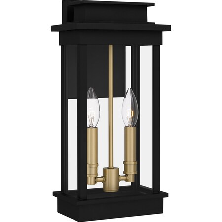 Quoizel Noelle Outdoor Wall 2 Lights Matte Black. NOE8407MBK